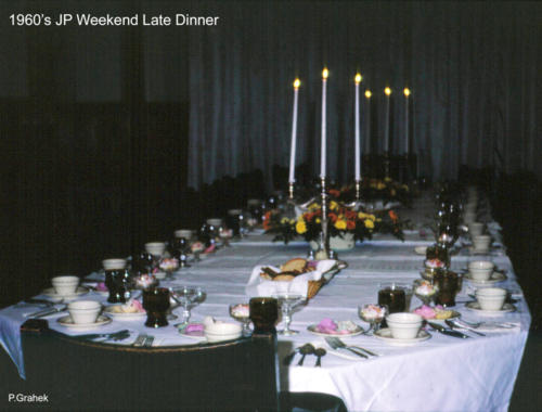 1960s jp wkend late dinner table c