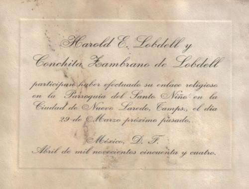 Lobdell Invite 1954