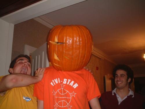 Luke with Pumpkin Head