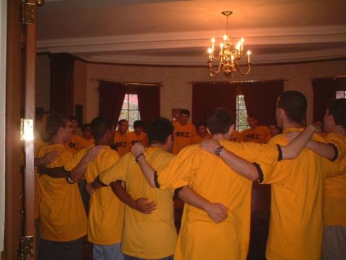 Pledging  '02 Chapter Room
